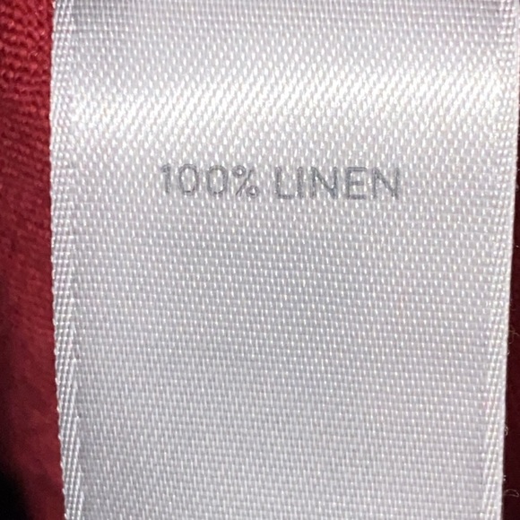 NWT J JILL 100% Linen SIZE Small Petite cape cod red Jumper Dress BUTTON FRONT - Picture 6 of 12